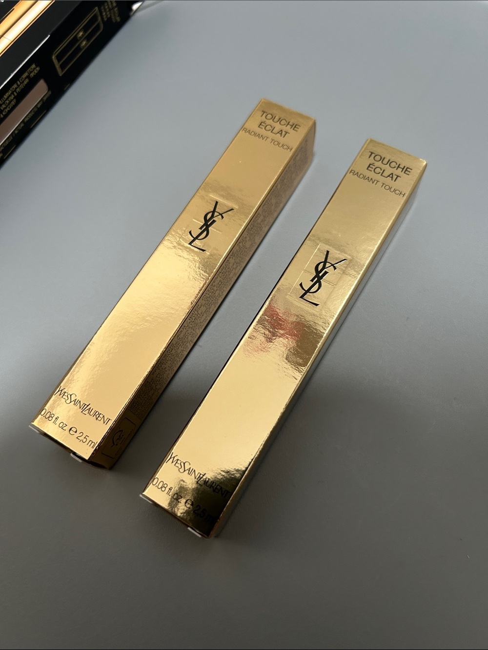 YSL Touche Eclat shade 1 & 2